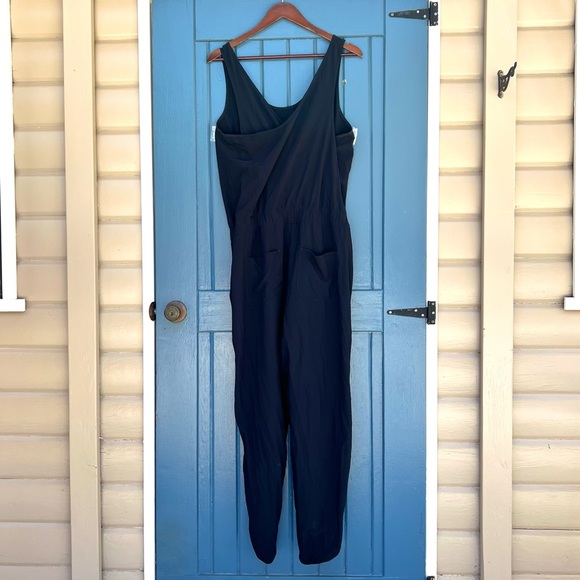 Patagonia Fleetwith Black Jumpsuit Light Plume 
Drawstring Waist Size XL - Picture 2 of 9